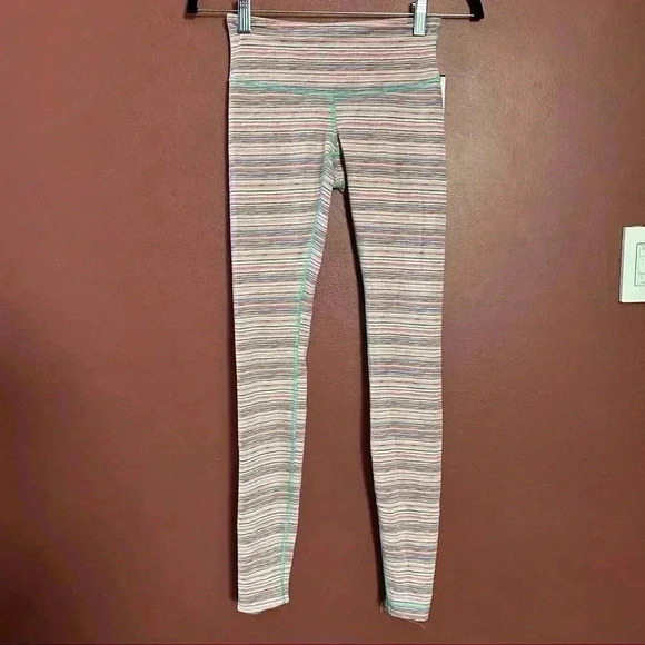 Lululemon Wunder Under Cyber Stripe Menthol - Picture 1 of 11